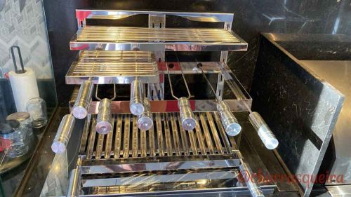 Suporte de Fundo Duplo em Aço Inox Sob Medida