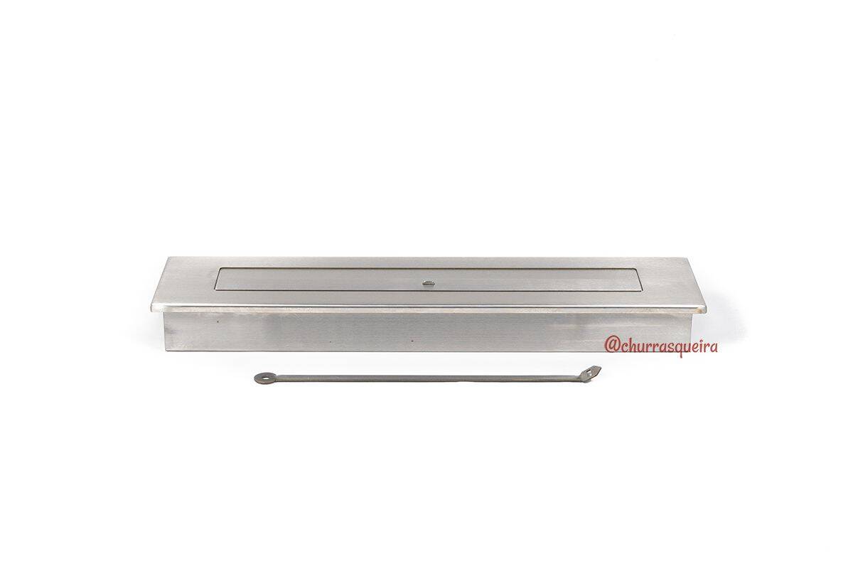 Lareira Ecológica a Álcool 71cm em Aço Inox 304