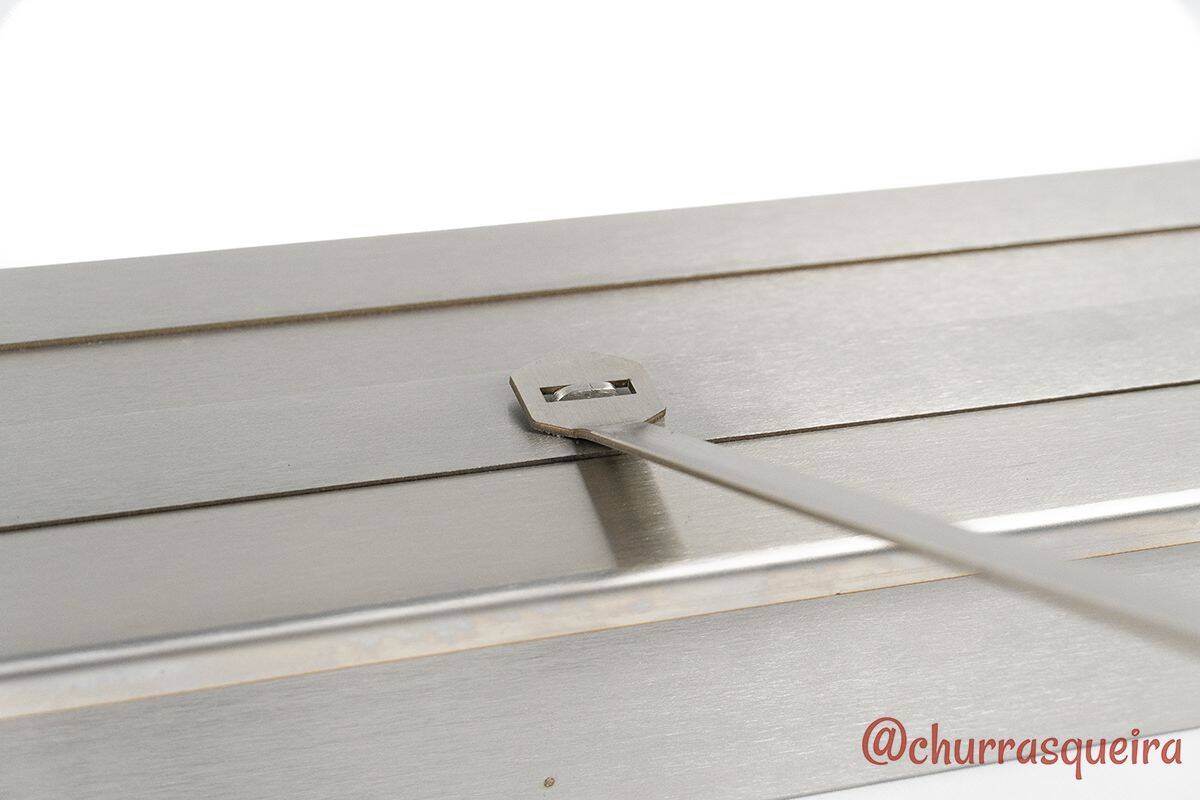 Lareira Ecológica a Álcool 81cm em Aço Inox 304