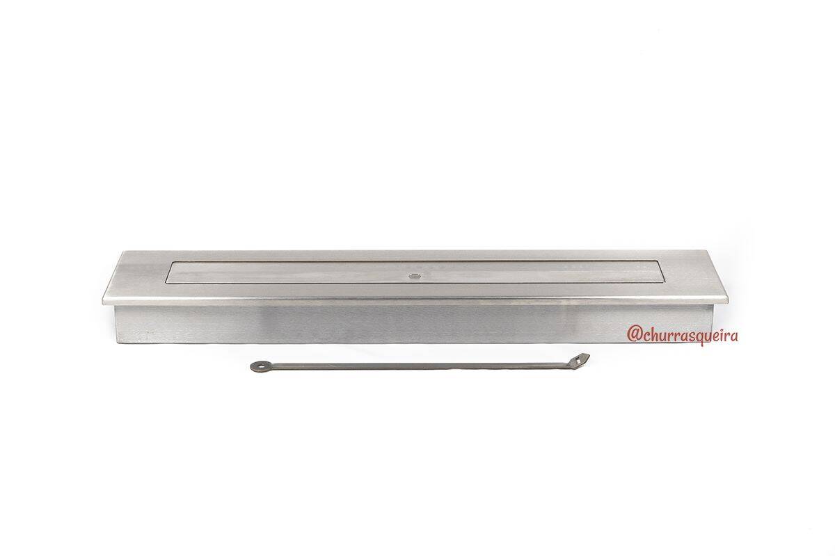 Lareira Ecológica a Álcool 81cm em Aço Inox 304