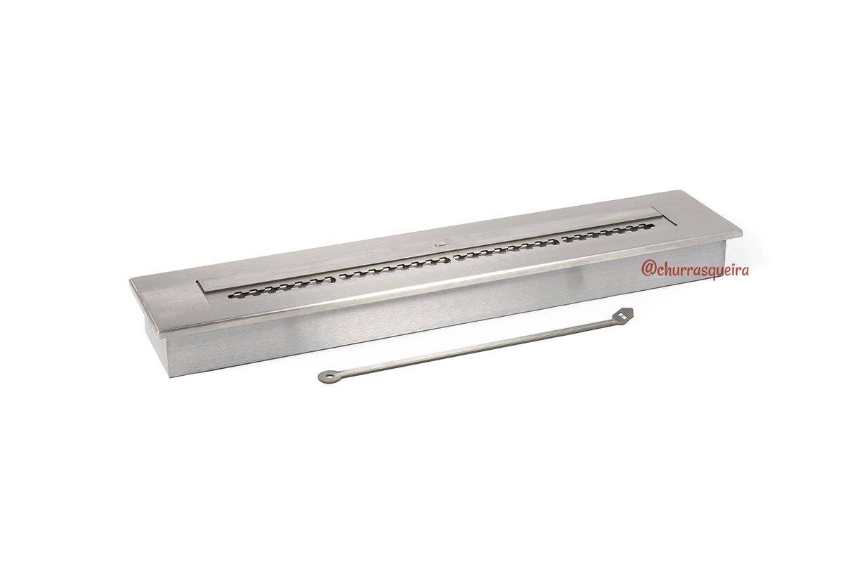 Lareira Ecológica a Álcool 81cm em Aço Inox 304