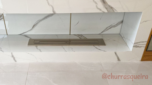 Lareira Ecológica a Álcool 101cm em Aço Inox 304