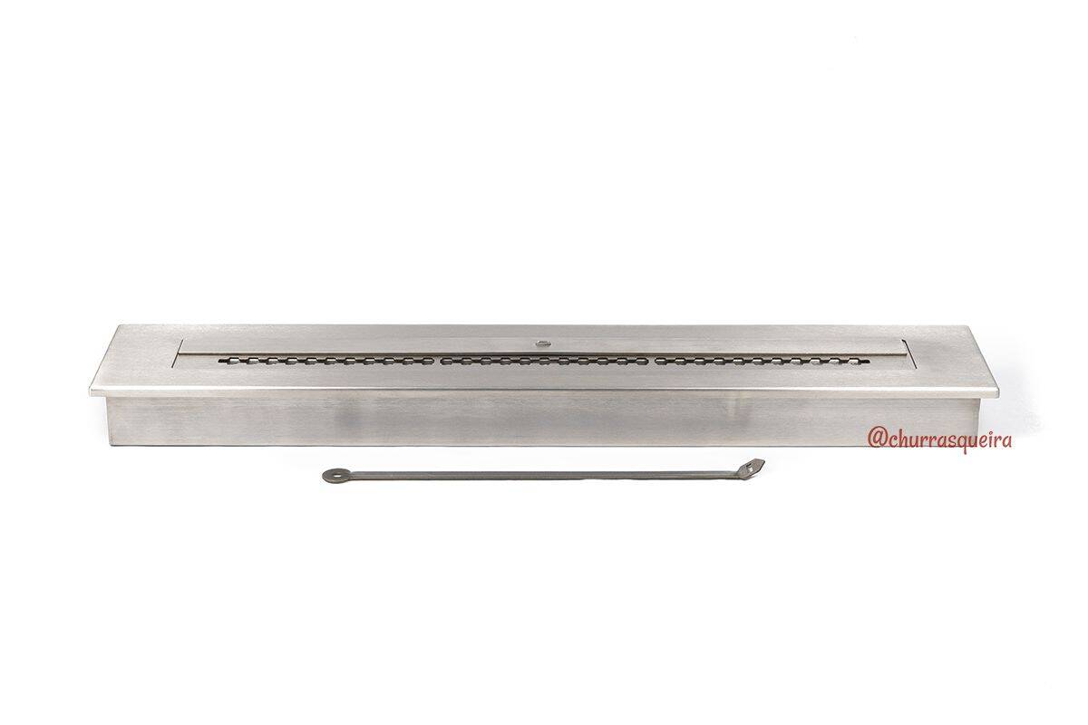 Lareira Ecológica a Álcool 101cm em Aço Inox 304