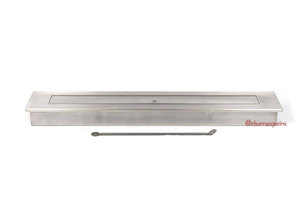 Lareira Ecológica a Álcool 101cm em Aço Inox 304