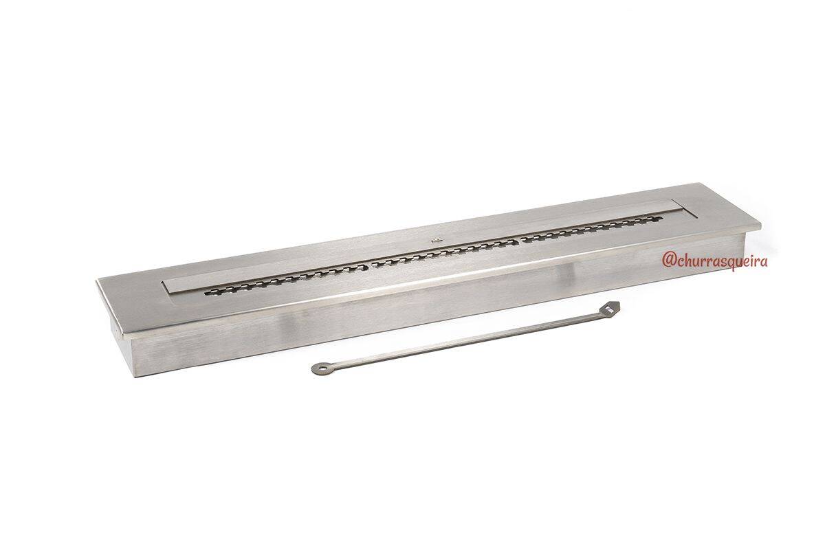 Lareira Ecológica a Álcool 101cm em Aço Inox 304