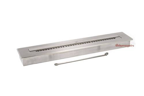 Lareira Ecológica a Álcool 101cm em Aço Inox 304
