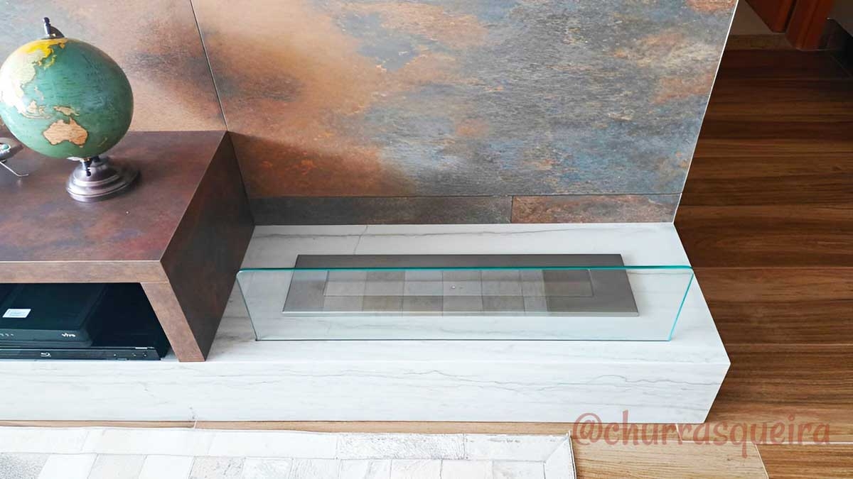 Lareira Ecológica a Álcool 61cm em Aço Inox 304