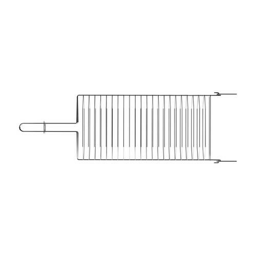 Grelha Dupla Inox 304 Abaulada 31x18cm Tramontina