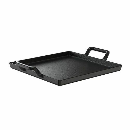 Chapa de Ferro Fundido 26x26cm Com Al�as de Ferro