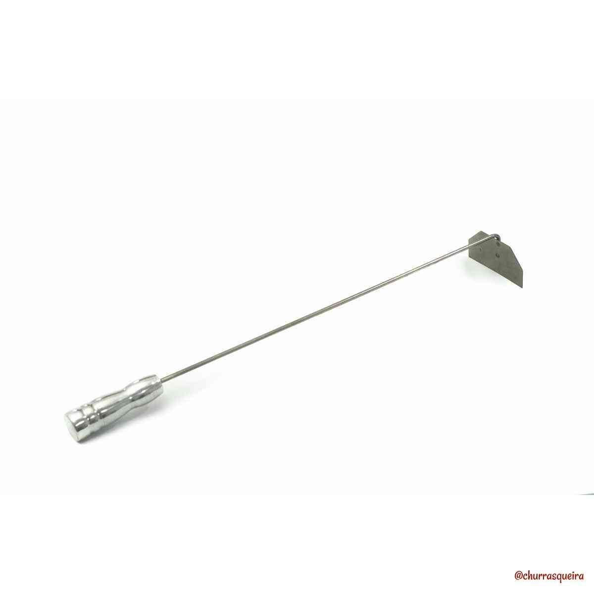 Puxador / Espalhador de Brasas e Carvão em Aço Inox 304