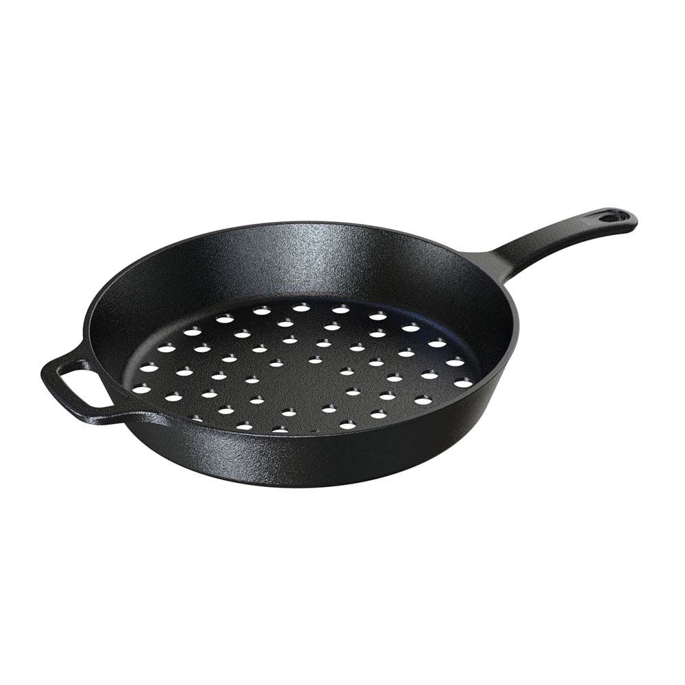 Frigideira Perfurada em Ferro Fundido 30cm