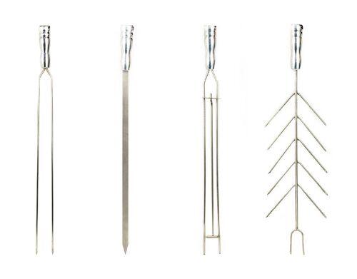 Kit c/ 4 Espetos Inox 304