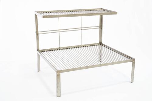 Parrilla Inox 304 c/ 2 Grelhas Uruguaias