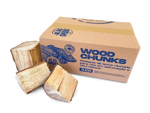 Wood Chunks - Lenha de Nogueira Pecan para Defuma��o 3kg