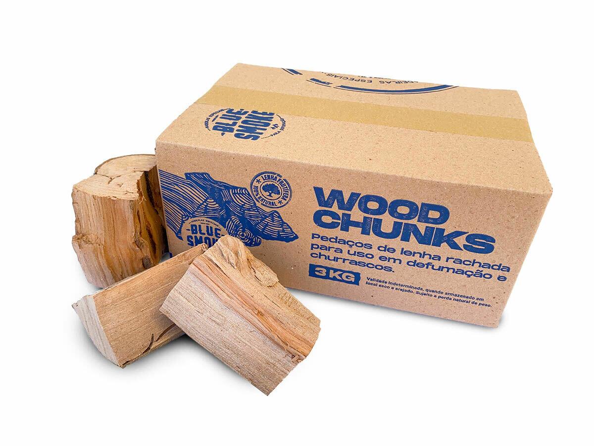 Wood Chunks - Lenha de Macieira para Defumação 3kg