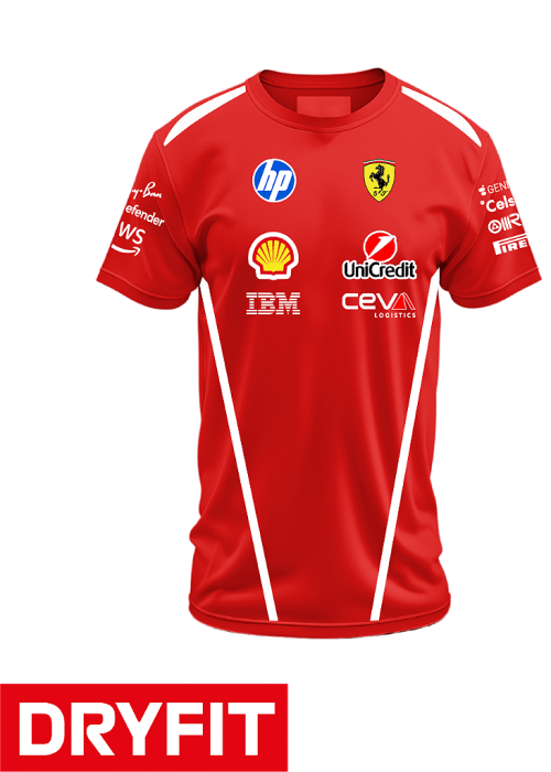 Comprar Camiseta Dryfit Ferrari 2026 - Team - Vermelho - R$109,90