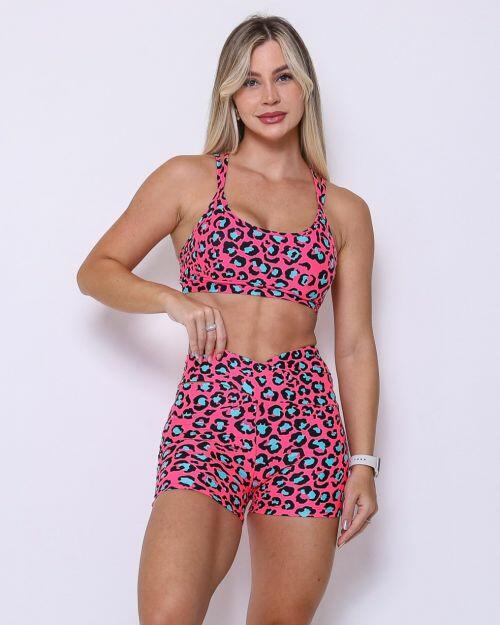 Conjunto Short B�sico C�s Cruzado Light On�a Pantanal Euforia + Top Lu