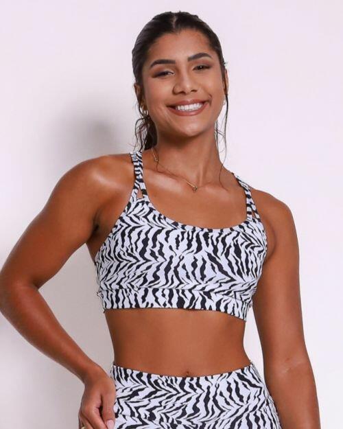 Top Lu Zebra Branco