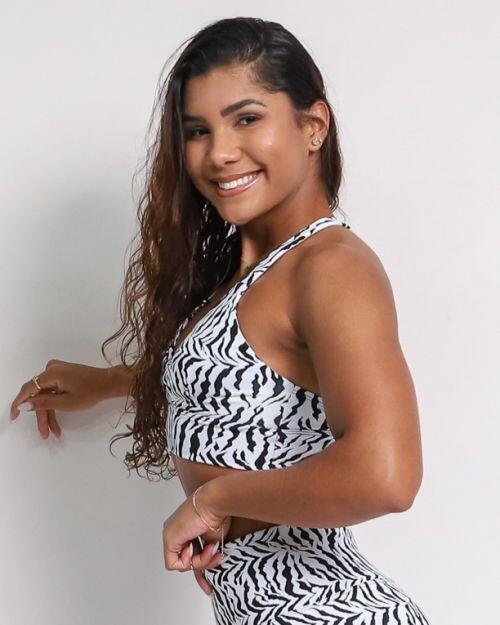 Top Karol Zebra Branco