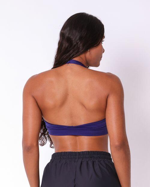 Top Jhully Glow Azul Marinho
