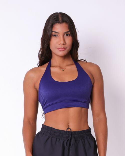 Top Jhully Glow Azul Marinho