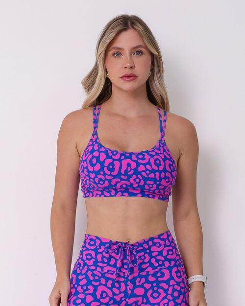 Top Lu Onça Penélope Roxo/Rosa