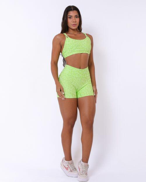 Conjunto Short Básico Curtinho New Onça Fit + Top Lu