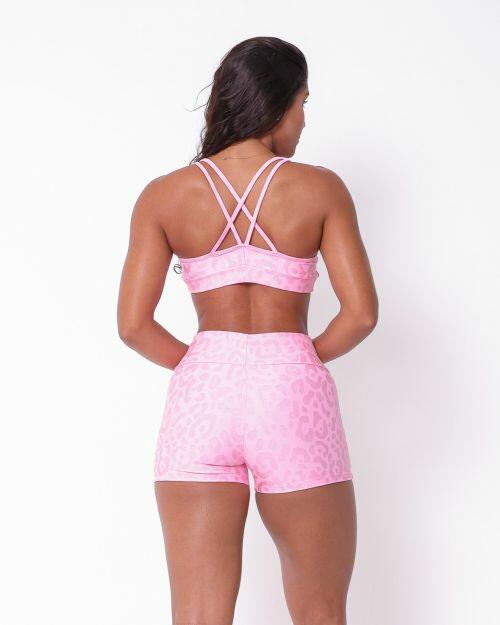 Conjunto Short Básico Curtinho New Onça Fit + Top Lu