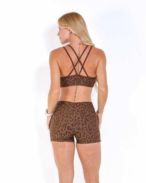 Conjunto Short Básico Curtinho New Onça Fit + Top Lu