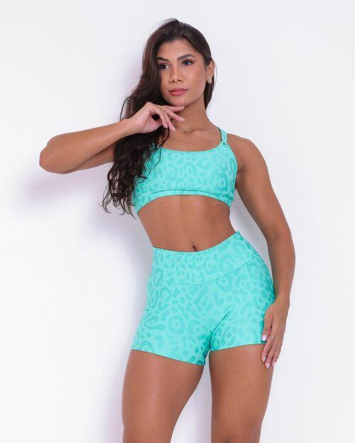 Conjunto Short B�sico Curtinho New On�a Fit + Top Lu