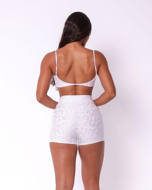 Conjunto Short Básico Cós Cruzado New Onça Fit + Top Ju