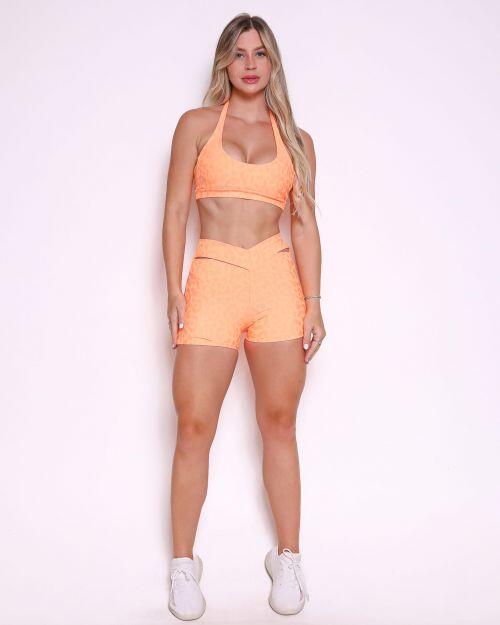 Conjunto Short B�sico C�s Cruzado New On�a Fit + Top Jhully
