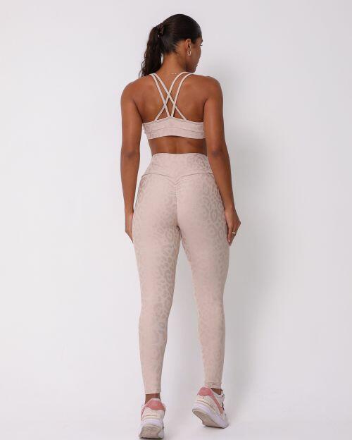 Conjunto Calça Legging Empina New Onça Fit + Top Lu