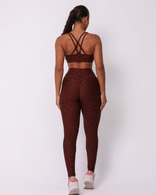 Conjunto Calça Legging Empina New Onça Fit + Top Lu