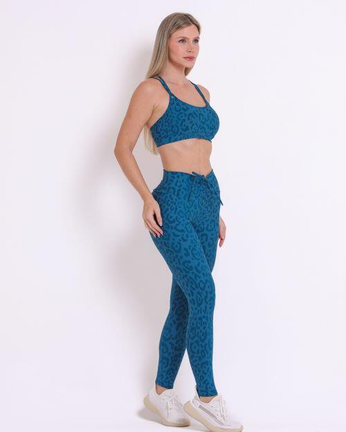 Conjunto Cal�a Legging Empina New On�a Fit + Top Lu