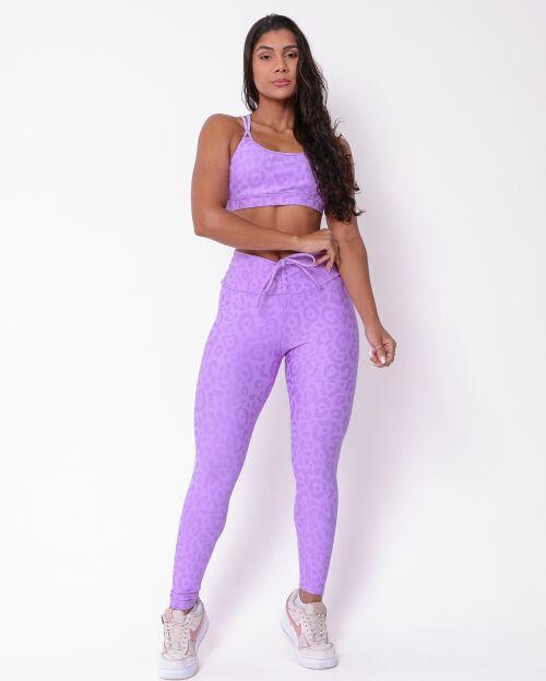 Conjunto Cal�a Legging Empina New On�a Fit + Top Lu