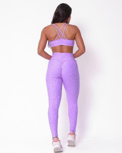 Conjunto Calça Legging Empina New Onça Fit + Top Lu