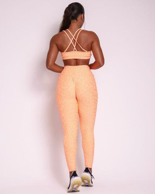 Conjunto Calça Legging Empina New Onça Fit + Top Lu