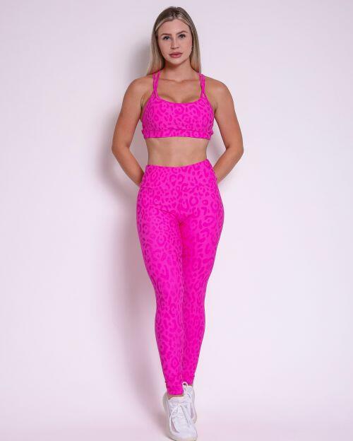 Conjunto Cal�a Legging B�sica New On�a Fit + Top Lu