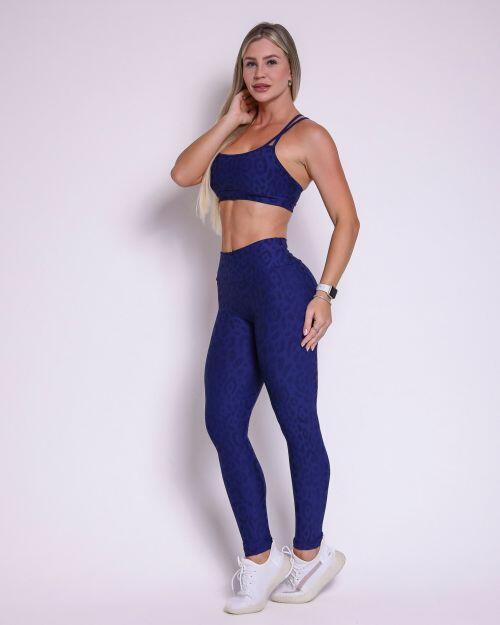 Conjunto Cal�a Legging B�sica New On�a Fit + Top Lu
