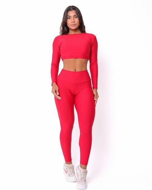 Conjunto Cal�a Legging B�sica Light + Top Maria