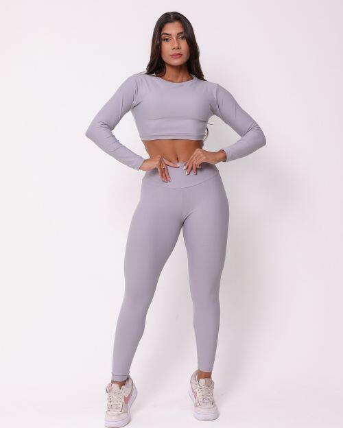 Conjunto Calça Legging Básica Light + Top Maria