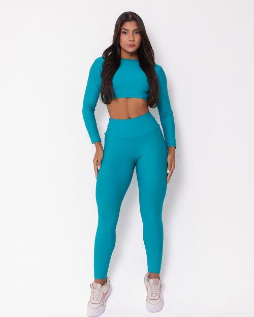 Conjunto Calça Legging Básica Light + Top Maria