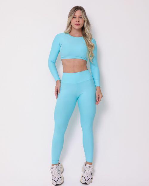 Conjunto Calça Legging Básica Light + Top Maria