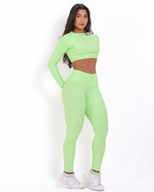 Conjunto Calça Legging Básica Light + Top Maria