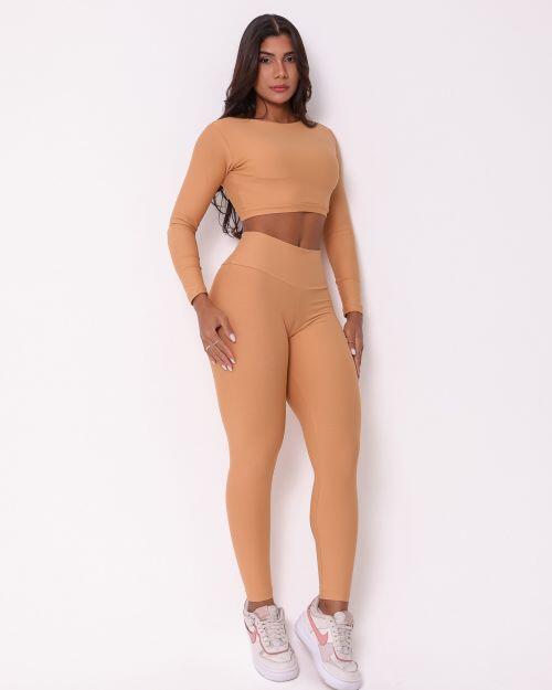 Conjunto Calça Legging Básica Light + Top Maria