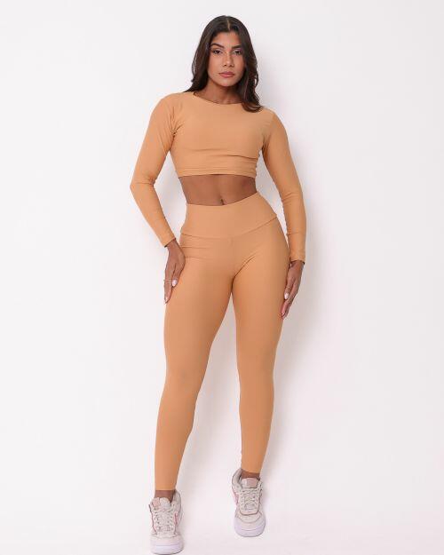 Conjunto Calça Legging Básica Light + Top Maria