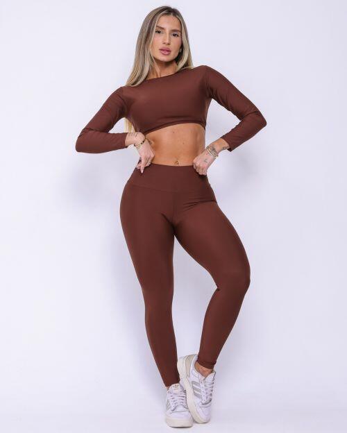 Conjunto Calça Legging Básica Light + Top Maria