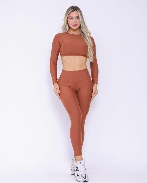 Conjunto Calça Legging Básica Light + Top Maria
