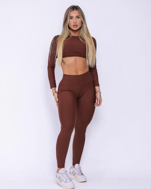 Conjunto Calça Legging Básica Light + Top Maria